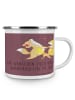 Mr. & Mrs. Panda Camping Emaille Tasse 14. Hochzeitstag Elfenbei... in Kaffa Coffee