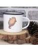 Mr. & Mrs. Panda XL Emaille Tasse Otter Umarmen ohne Spruch in Weiß