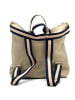 Florence Cityrucksack Leder, Canvas ca. 43cm breit ca. 39cm hoch