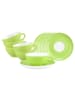 Seltmann Weiden 6er Set Teetassen mit Untertassen Liberty Pure Colors in 140 ml in Lime Green