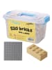 Katara 520 Steine Bausteine Platte Kompatibel LEGO®, Sluban, Papimax, Q-Bricks & mehr in beige