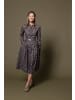Berwin Stehkragenkleid aus Blumendruck