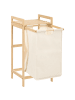 Beliani Wäschekorb TOROTAL in Beige/Braun - (W) 94 x (H) 78 x (L) 33 cm