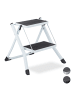 relaxdays Trittleiter in Weiß - (B)50 x (H)45 x (T)50 cm