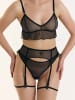 Erlich Textil  ICONIC MESH STRUMPFHALTER in schwarz