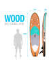 Apollo Aufblasbares Stand Up Paddle Board " SUP - Wood Mint " in holz/mint