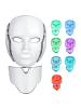 Paloma Beauties LED-Gesichtsmaske Lichttherapie 7 Farben in Weiß