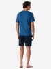 UNCOVER BY SCHIESSER Schlafanzug Nightwear - kurz in Blau