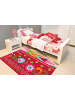 Arte Espina Wohnzimmer Teppich – Kurzflorteppich Sam 4144 in multi - rosa - rechteckig