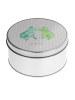 Mr. & Mrs. Panda Blechdose Frosch Liebe ohne Spruch in Grau Pastell