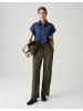 OPUS Oversized V-Kragen Shirt für Damen in blau