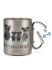 Mr. & Mrs. Panda Teebecher Koala Familie zwei mit Spruch in Silber