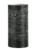 IB Laursen Rustikale Stumpenkerze in schwarz