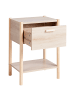 Beliani Nachttisch HOLDERVILLE in Braun - (W) 40 x (H) 54 x (L) 30 cm