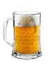 Mr. & Mrs. Panda Gravur Bierkrug Wellensittich Liebe mit Spruch in Transparent