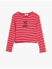KOTON T-shirt in Rot Gestreift