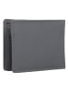 mano Don Leonardo Geldbörse RFID Leder 10 cm grau