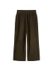Marc O'Polo Lederhose im Culotte-Stil relaxed in Mossy Earth