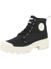 Palladium Schnürboots Pallabase Twill in schwarz