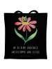 Mr. & Mrs. Panda Tragetasche Hummel Blume mit Spruch in Schwarz