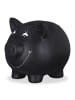 relaxdays 3x Sparschwein in Schwarz - (B)17 x (H)14 x (T)13 cm