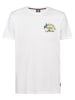 Petrol Industries T-Shirt mit Rückenprint CosmosAzul in Weiß