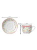 Ritzenhoff & Breker 6er Set Espressotassen mit Untertassen Shanti in 80 ml in bunt