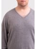 CASH-MERE.CH V-Ausschnitt Pullover in Grau