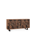 Giner y Colomer Sideboard aus Akazienholz und Metall in Brown