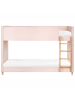Beliani Hochbett CHOCQUES in Rosa/Braun - (W) 97 x (H) 143 x (L) 214 cm