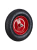 relaxdays 4x Schubkarrenrad in Gelb/ Rot - 4.80 4.00-8