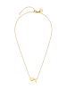 PURELEI Kette Letter Heart V Gold