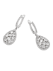 NAEMI Women Earrings in Silver White
