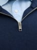 JACK & JONES PLUS Sweatshirt mit halbem Reißverschluss in Navy Blazer