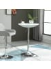 HOMCOM Bartisch in Weiß 61L x 61B x 97H cm