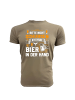 PAULGOS Herren T-Shirt, Bitte nicht schubsen in Sand