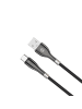 FOREVER Forever Ladekabel USB-A auf USB-C Sleek 1 m 15W 3A Schwarz in Transparent