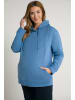 Ulla Popken Sweatshirt in mattes blau