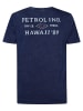 Petrol Industries T-Shirt mit Rückenaufdruck Barrel in Blau