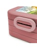 Mr. & Mrs. Panda Lunchbox Fuchs Lieferung Pommes Design mit Spruch in Rot Pastell