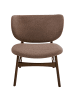 Beliani Sessel DAY in Beige/Braun - (W) 62 x (H) 70 x (L) 69 cm
