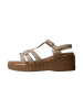 Sixth Sens Sandalen mit Keilabsatz und Riemchen aus Paris Beige