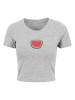 Merchcode Merchcode Cropped T-Shirts in grey