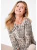 GOLDNER Blusenshirt Edles Printshirt mit Allover-Druck in beige / gemustert