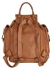 Cluty Rucksack echt Leder in cognac