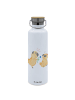 Mr. & Mrs. Panda Trinkflasche Mops Verliebt ohne Spruch in Weiß