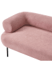 Beliani Chaiselongue MIRMANDE in Rosa/Schwarz - (W) 153 x (H) 65 x (L) 70 cm