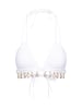Moda Minx Bikinioberteil Selene Droplet Double Strap Triangle Top in White