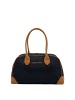 GianMarco Venturi Schultertasche in BLACK + BROWN