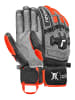 Reusch Fingerhandschuhe Worldcup Warrior DH in 7588 blck/silver/fluo red